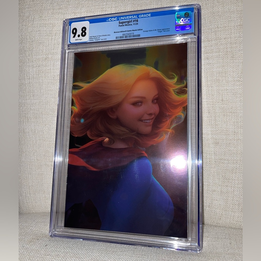 SOLD!! SUPERGIRL #16 ARTGERM Virgin Mexican Foil Variant CGC 9.8 Ltd 1000 DC